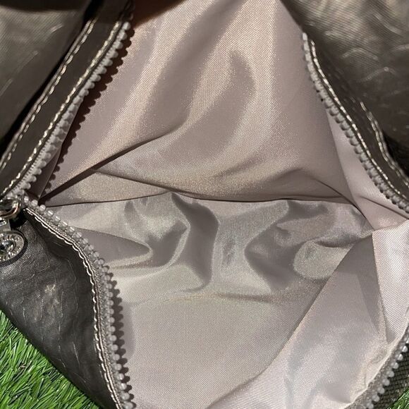 Kipling Doris Croc Embossed Handbag | Champagne Metallic - Picture 8 of 12